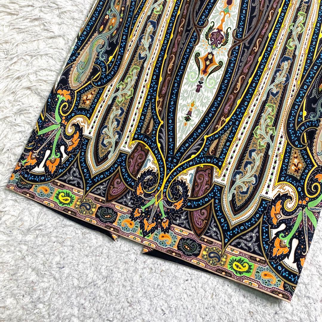 美品✨ETRO ワンピース ニット ストレッチ ペイズリー M イタリア製