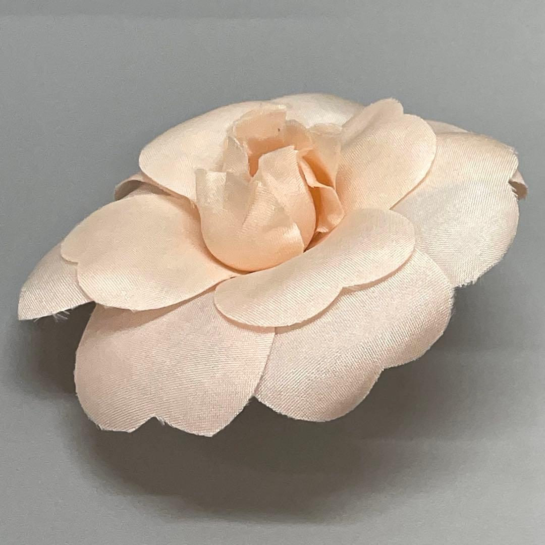 シャネル カメリア コサージュ ブローチ ヴィンテージ ピンク 箱付