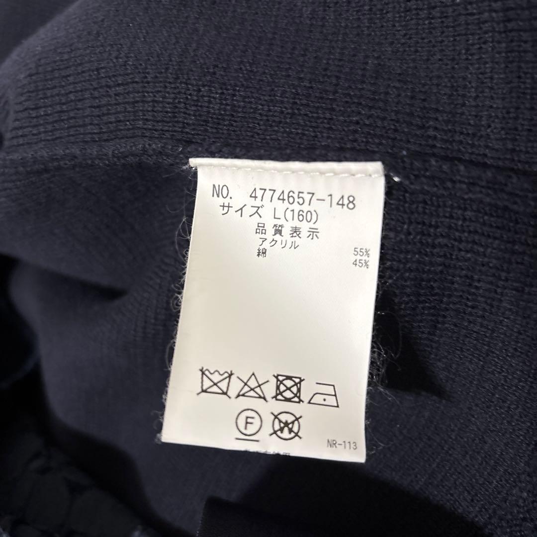 定価￼￼￼￼5万　極美品✨ポンポネットジュニア　総レースワンピース　紺色　160