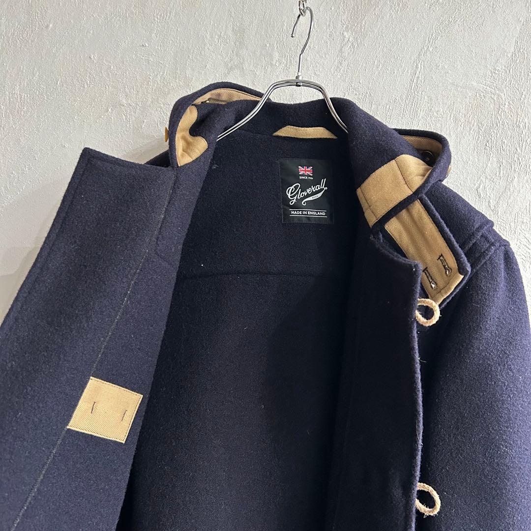 極美 イングランド製 gloverall MONTY ダッフルコート ネイビー