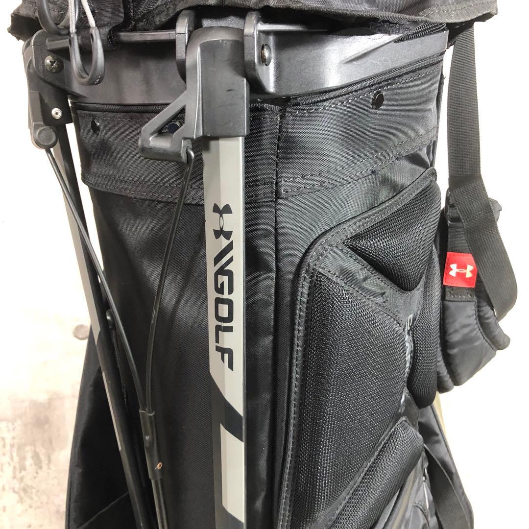 アンダーアーマー　キャディバッグ　ブラック　軽量　約8.5型　スタンド式　単体