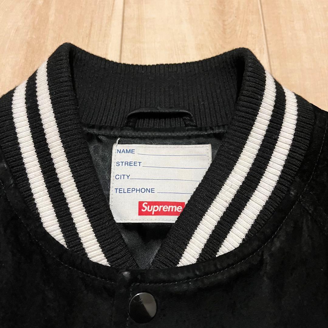 激レア！2017SS SUPREME“SUEDE VARSITY JACKET”