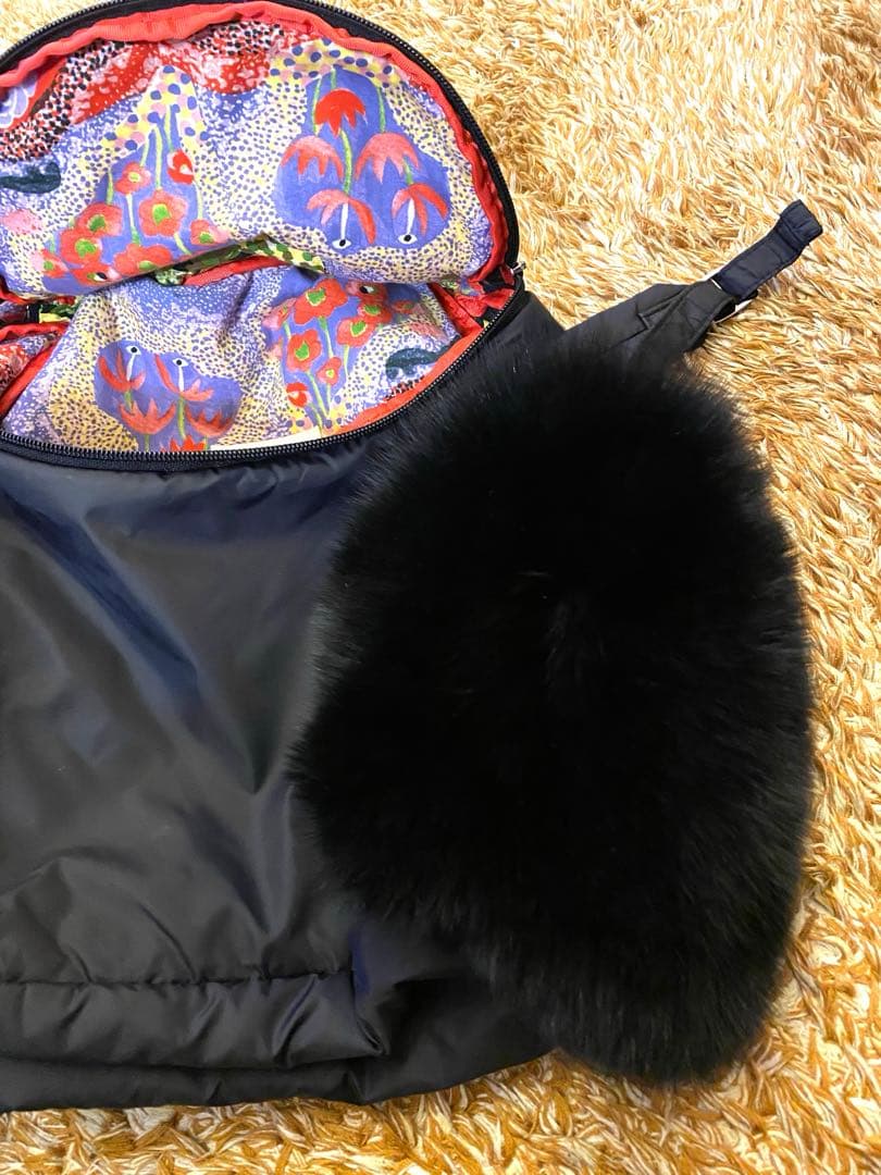 ★ツモリチサト★フォックスファー付きナイロンリュック★