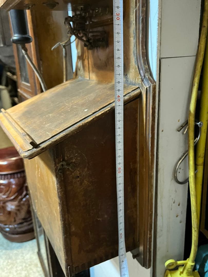 アンティーク電話機、レトロ電話機、手回し電話機、昭和初期手回し電話機、木製電話機