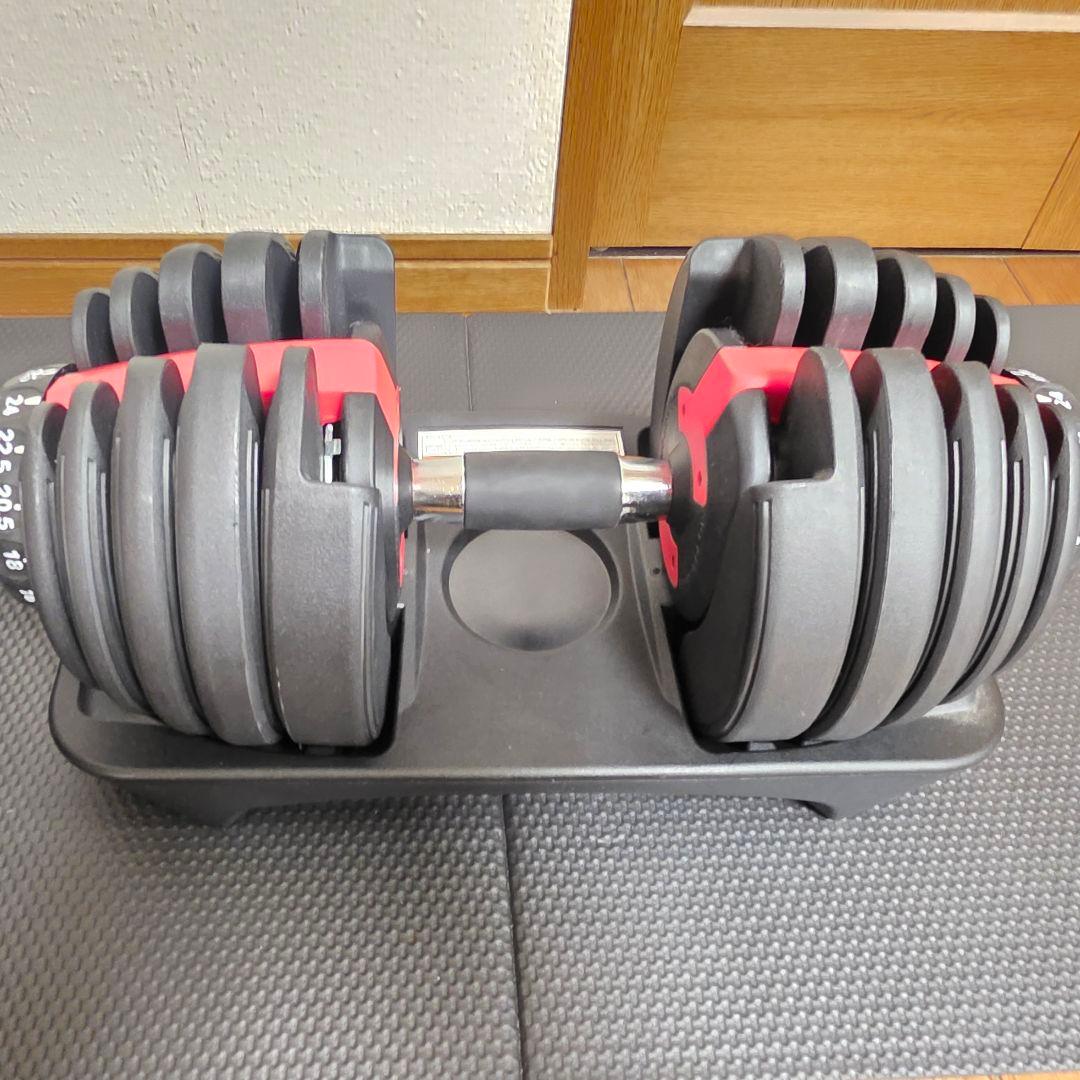 【237】ダイヤル式　可変式ダンベル　24kg 右左　匿名配送