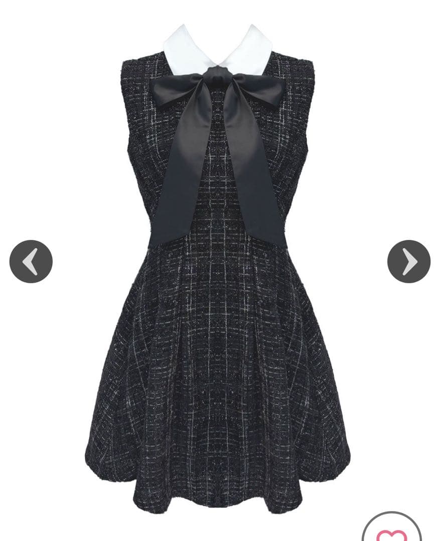 リボンツイードミニワンピース♡XS♡新品・未着用タグ付き♡ミシェル