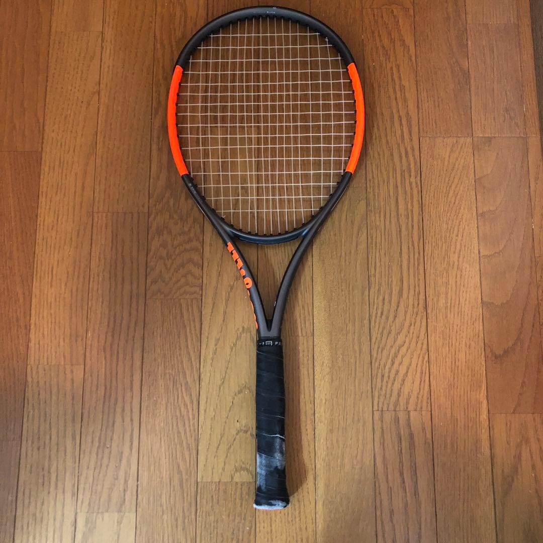 Wilson 硬式テニスラケット オレンジと黒 - メルカリ