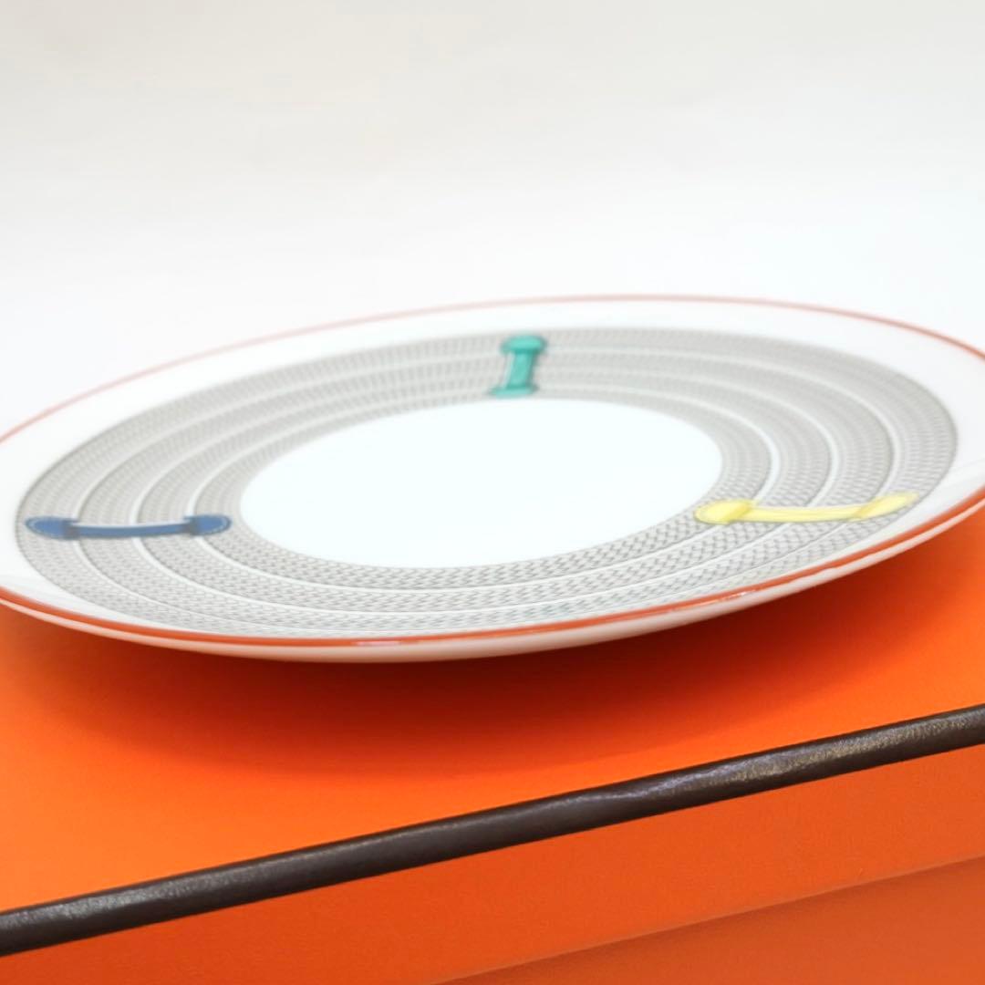 エルメス　デザートプレート　トレサージュ・エケストル　ペア　皿