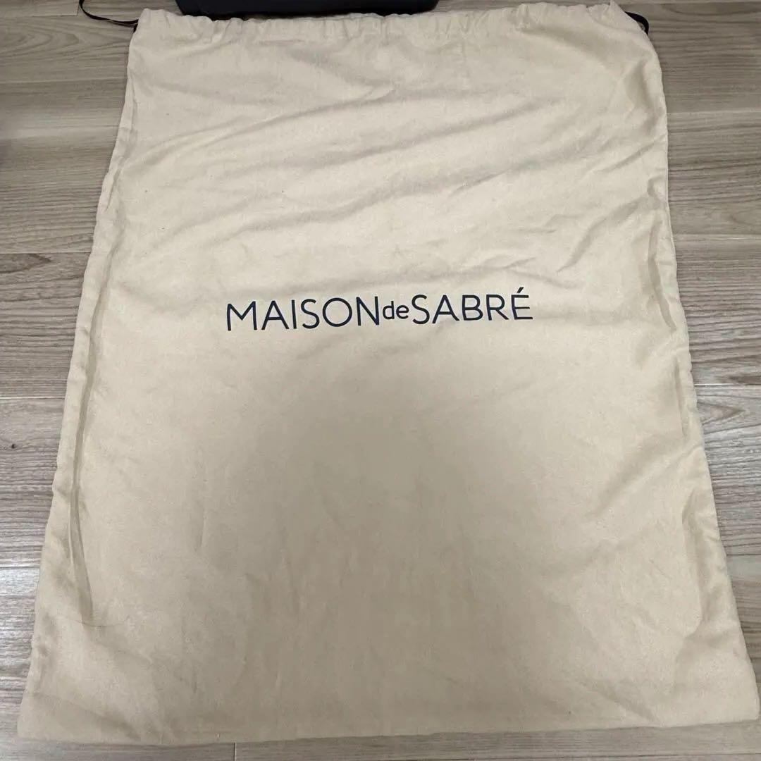 ラージソフトバックパック　ダークグレー　メゾンドサブレ　レザー　革　A4 グレー