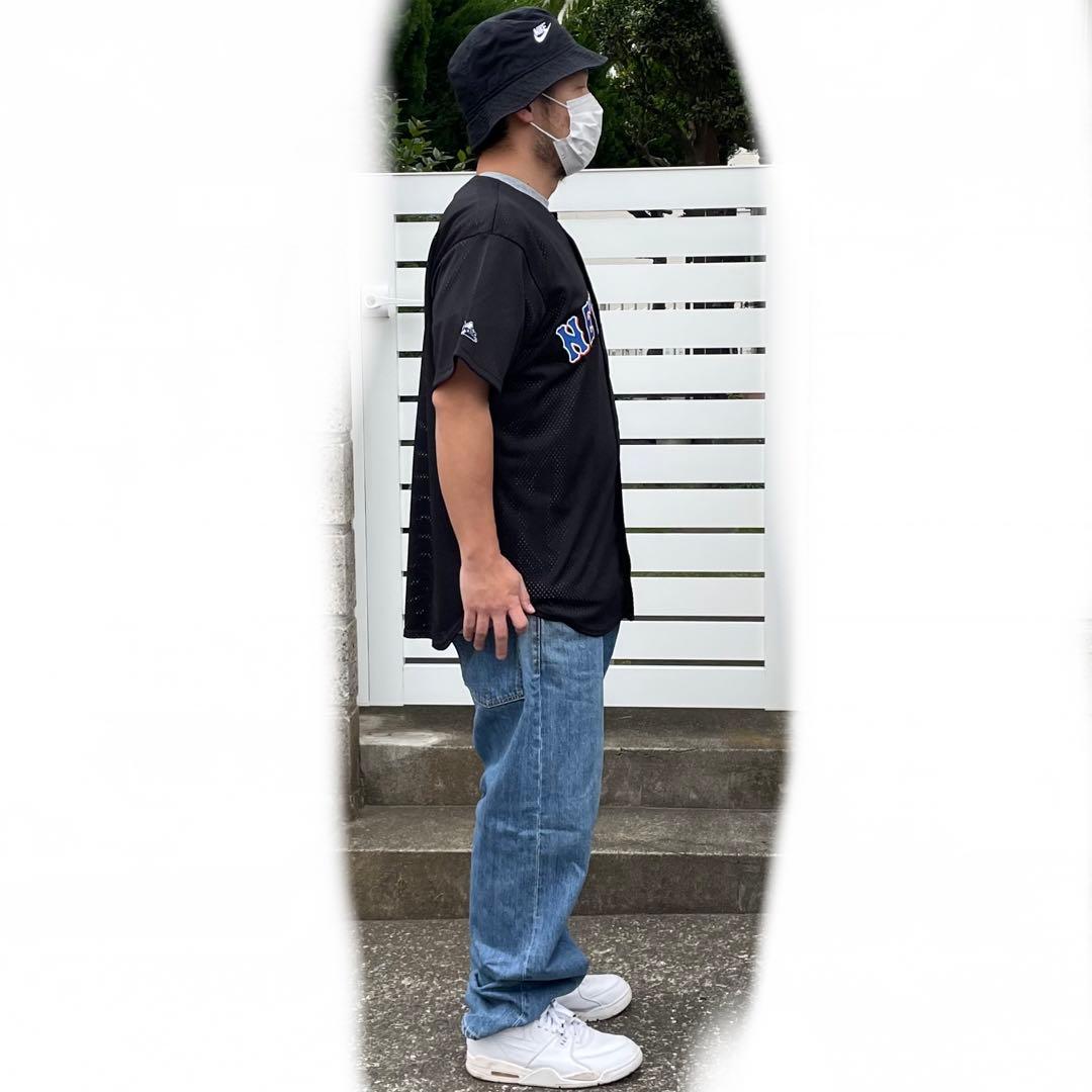 タグ付き未使用　USA製90's majestic NY.Mets ゲームシャツ