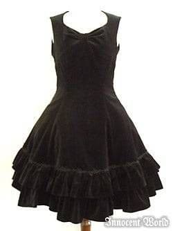 別珍フロントリボンジャンパースカート innocent world 【希少】