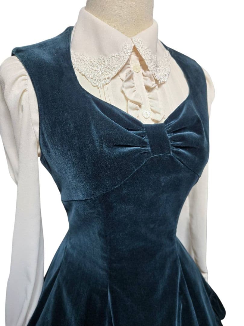 別珍フロントリボンジャンパースカート innocent world 【希少】