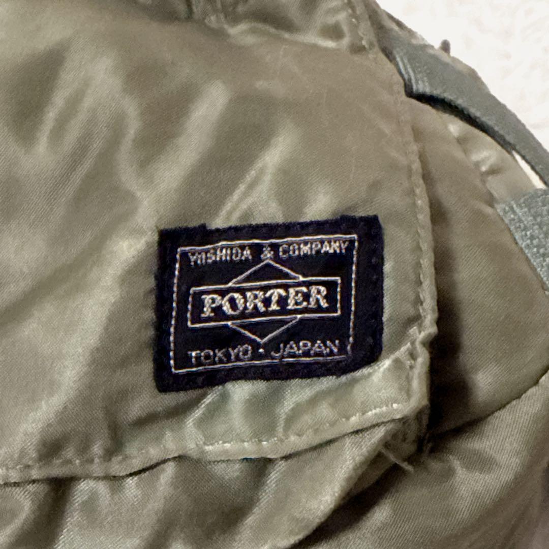 PORTER ウエストポーチ　ボディーバッグ　タンカー　カーキ　セージグリーン