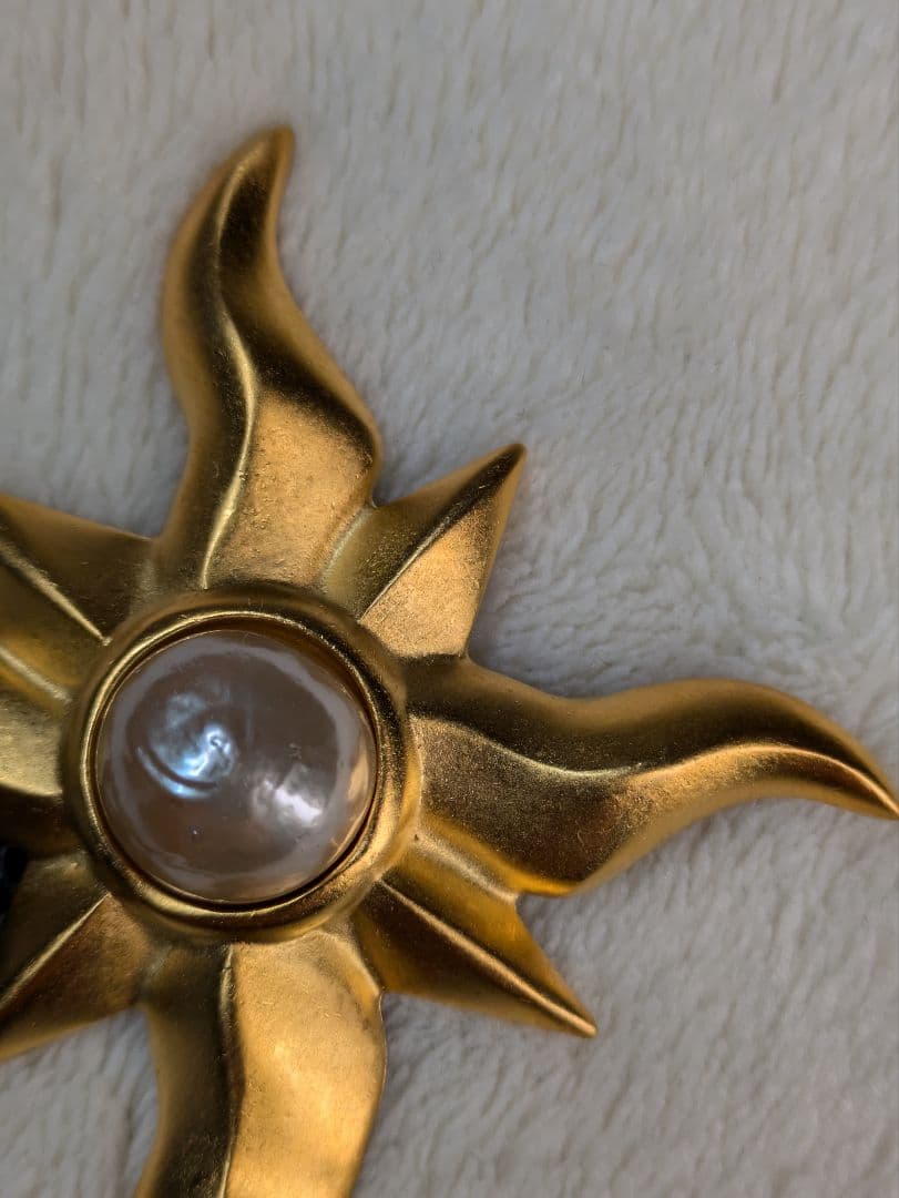 カールラガーフェルド　パール　ゴールド　ブローチ　シャネル　ヴィンテージ