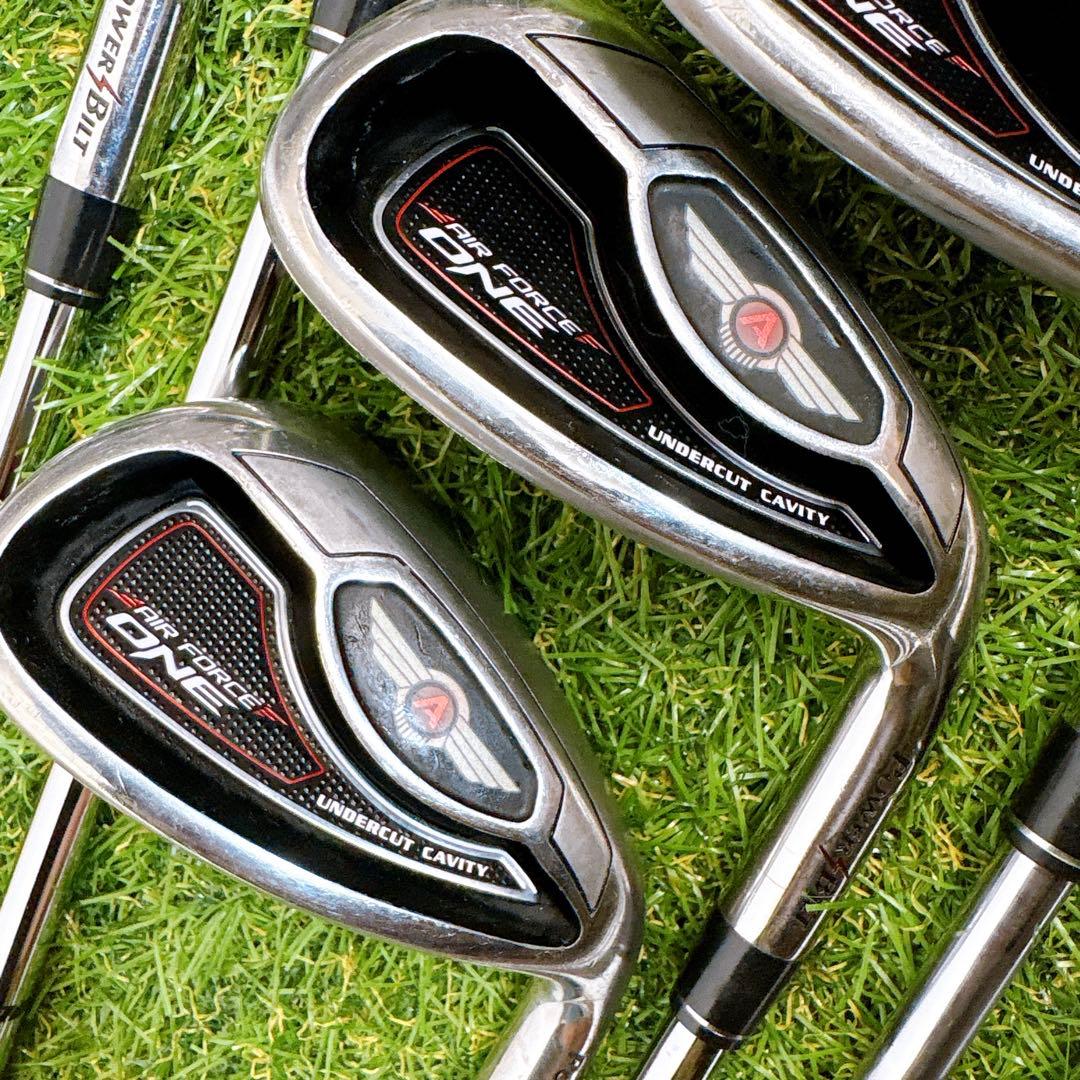 メンズゴルフクラブ　パワービルト　エアーフォースワン　アイアン9本セット