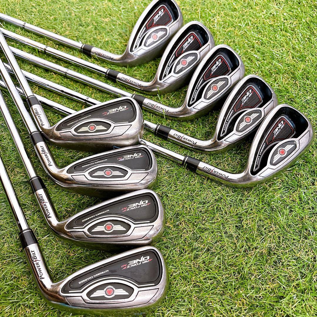 メンズゴルフクラブ　パワービルト　エアーフォースワン　アイアン9本セット