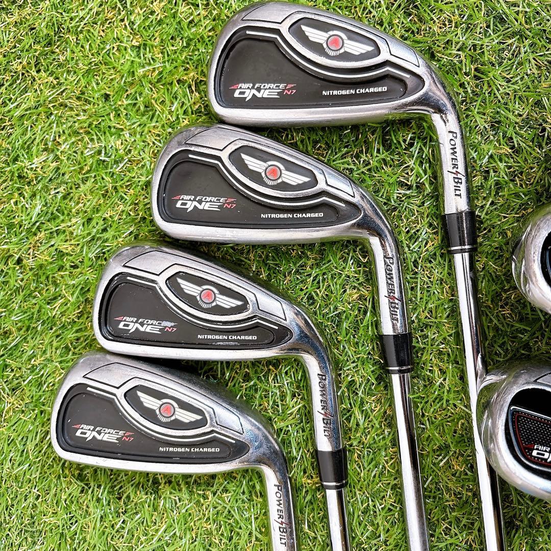 メンズゴルフクラブ　パワービルト　エアーフォースワン　アイアン9本セット