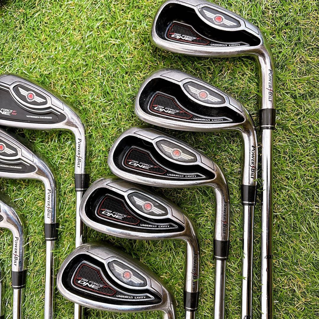 メンズゴルフクラブ　パワービルト　エアーフォースワン　アイアン9本セット