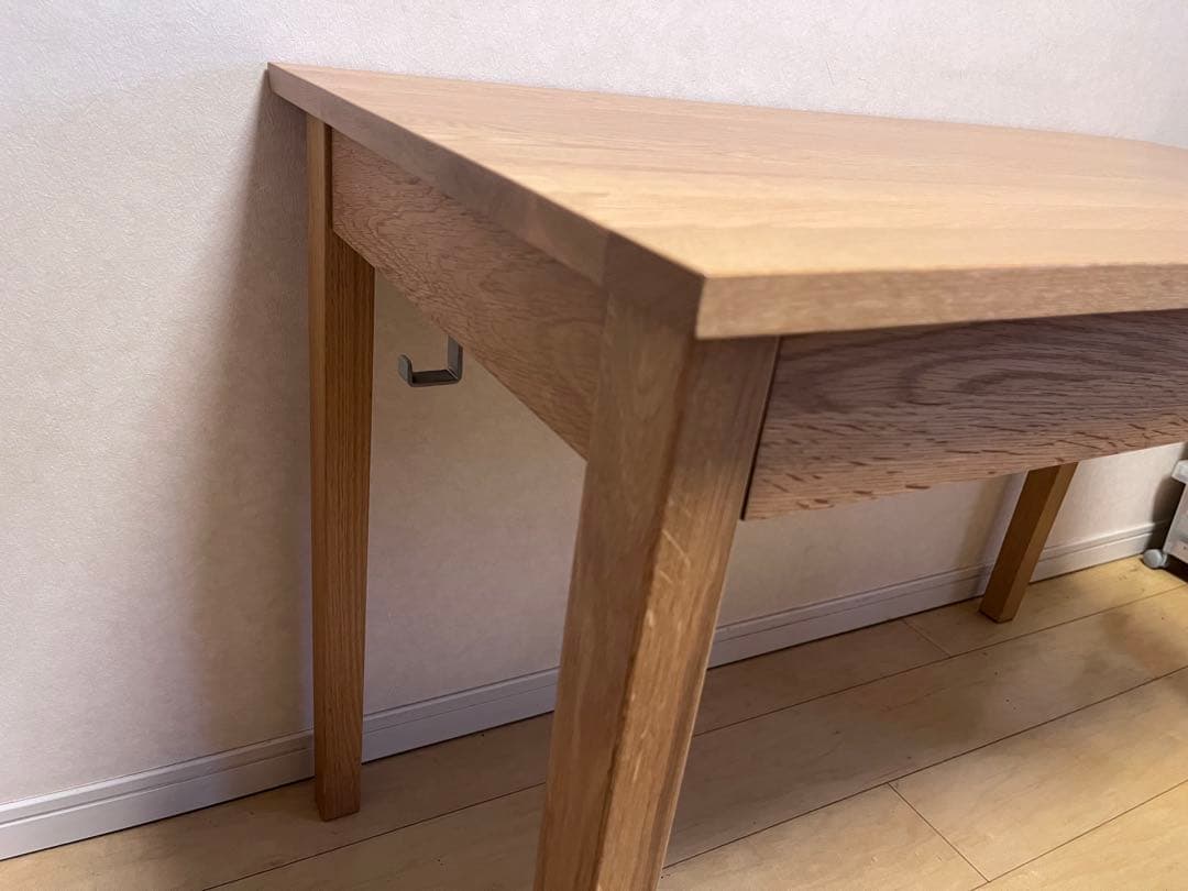 【無印良品】木製デスク 引き出し付き シンプル