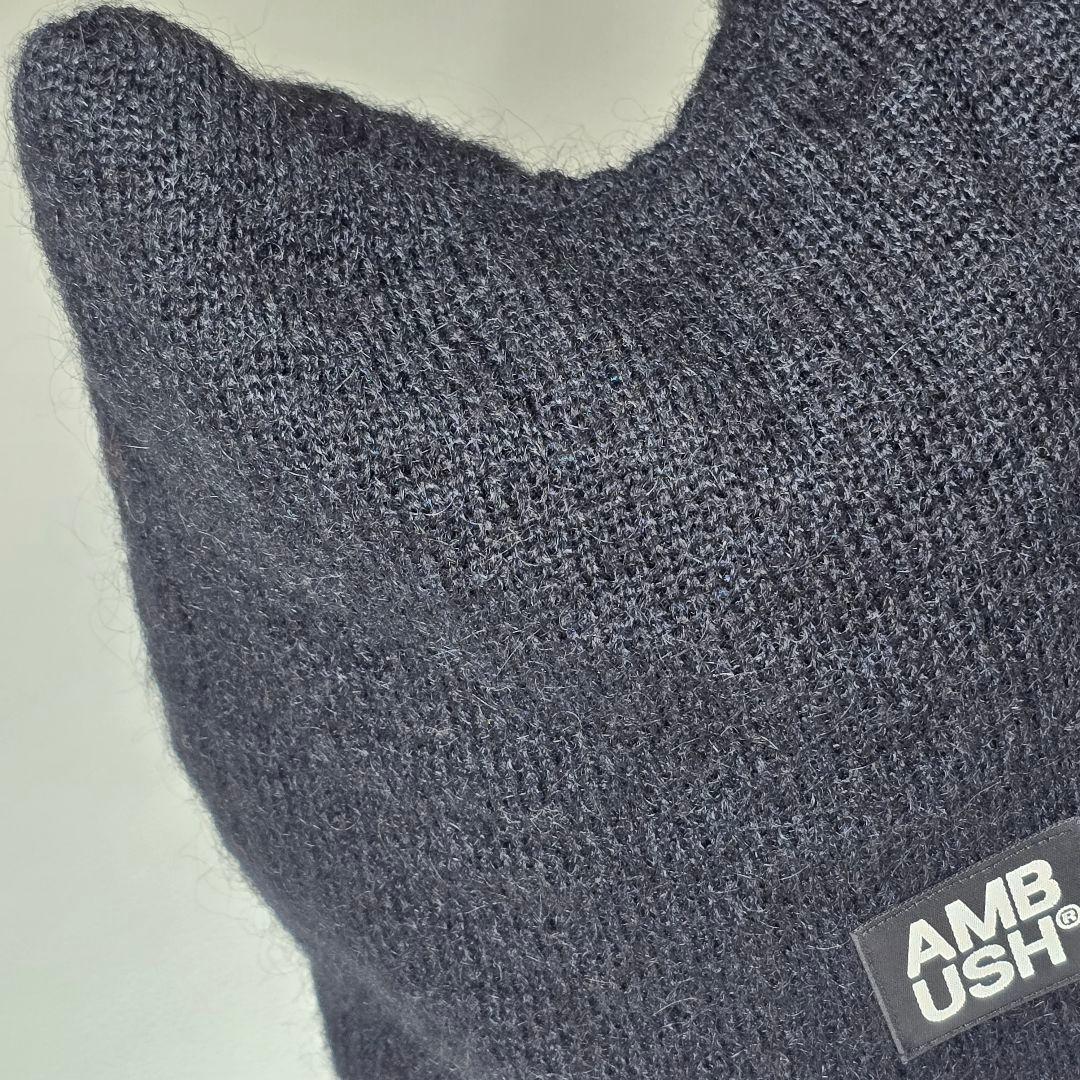 美品 AMBUSH アンブッシュ 猫耳 ニット帽 ビーニー 匿名配送
