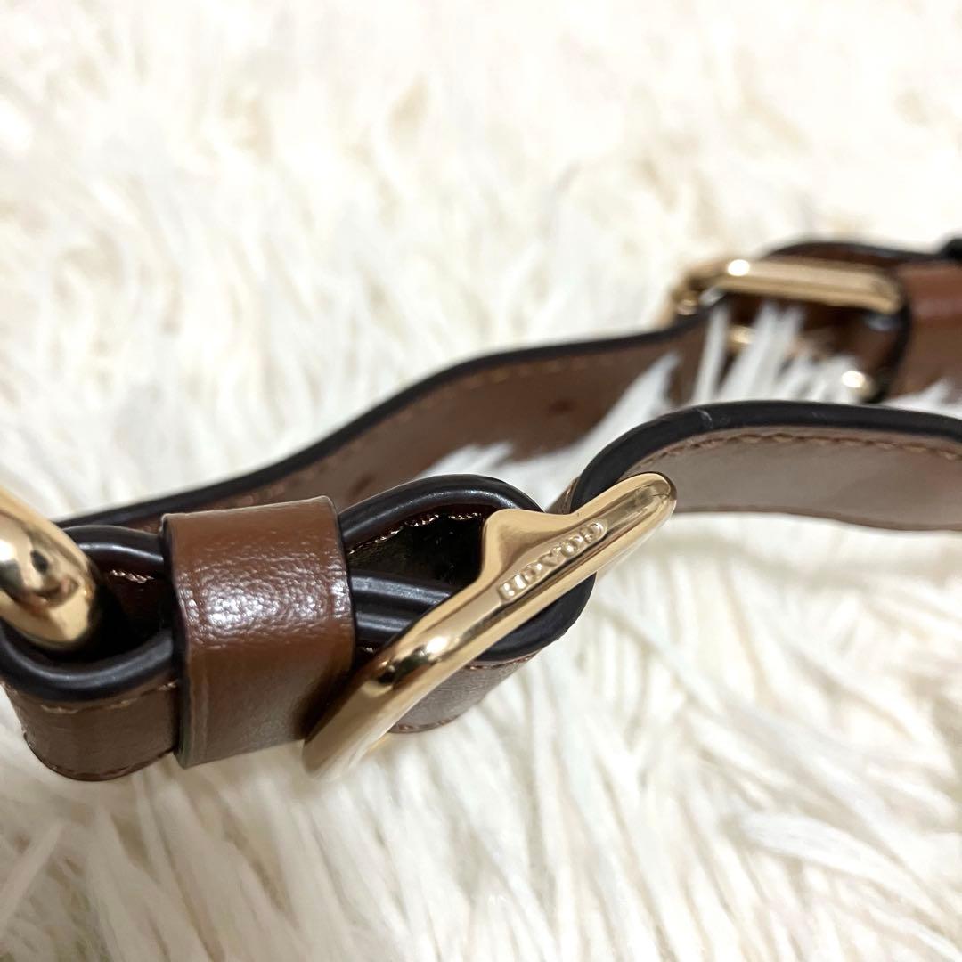 【極美品】coach ウエストバッグ PVC シグネチャー