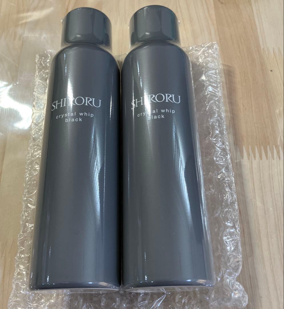 新品未使用 SHIRORUクリスタルホイップブラック泡洗顔料120g 2本セット