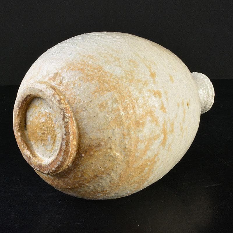 信楽焼 星野亨斉造 窯変壺 共布共箱 N 6743C