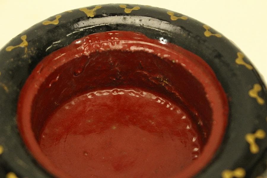 ミニチュア 古い 雛道具 木製 茶道具揃 火鉢一対(ZE358)