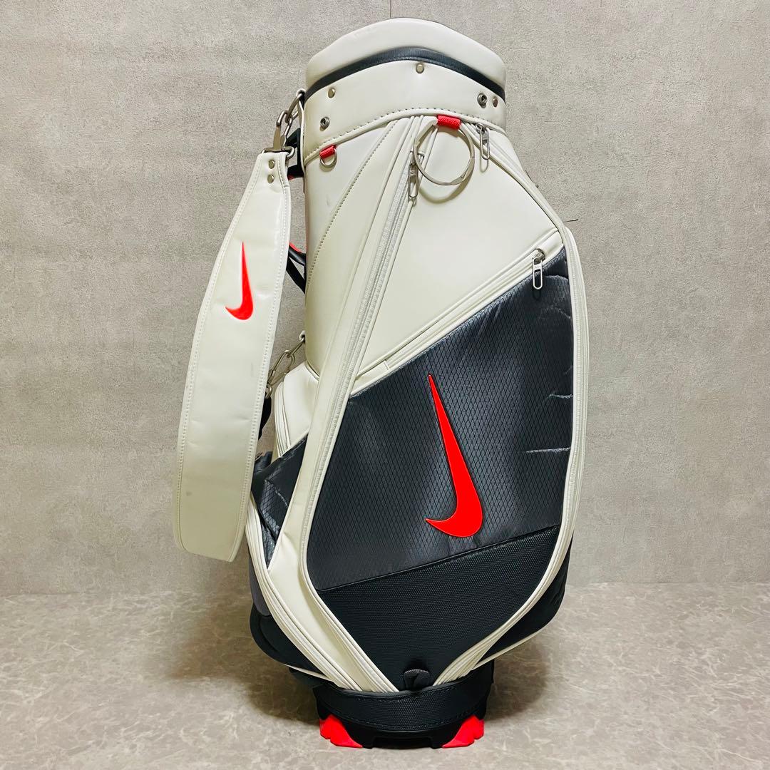 希少 美品 NIKE ナイキ キャディバック エナメル ホワイト 貴重　入手困難