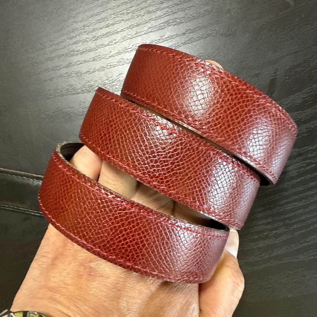 HERMES エルメス　ミニコンスタンスリバーシブルベルト75 ゴールド　美品