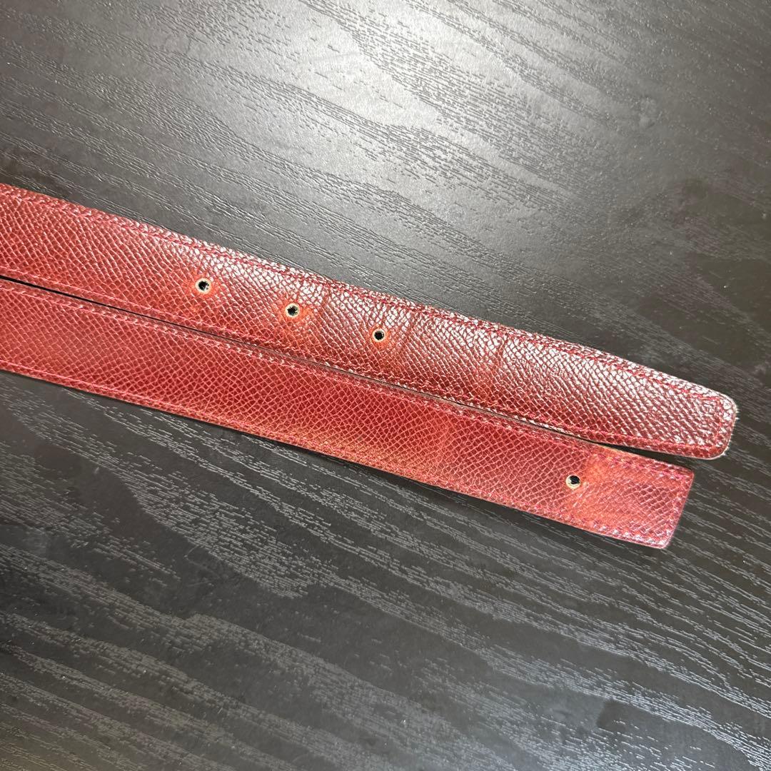 HERMES エルメス　ミニコンスタンスリバーシブルベルト75 ゴールド　美品