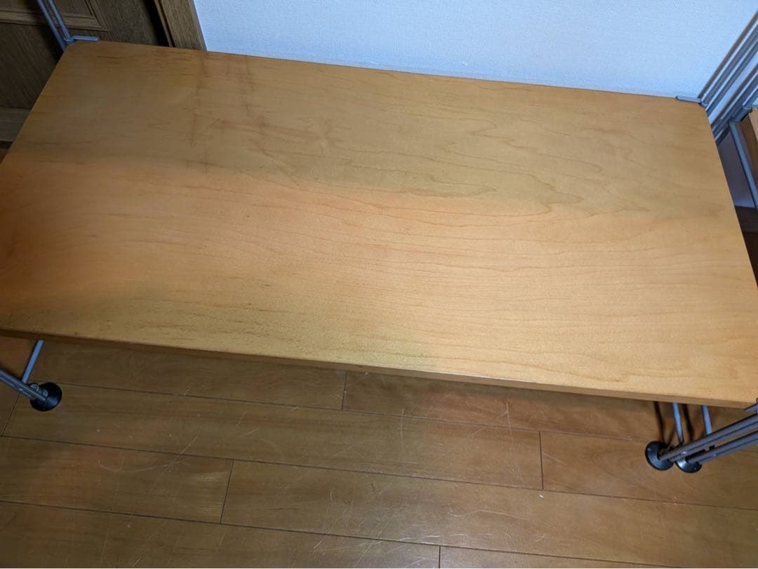 ■送料込■無印良品 スチールユニットシェルフワイド小 棚 衣類収納 グレー