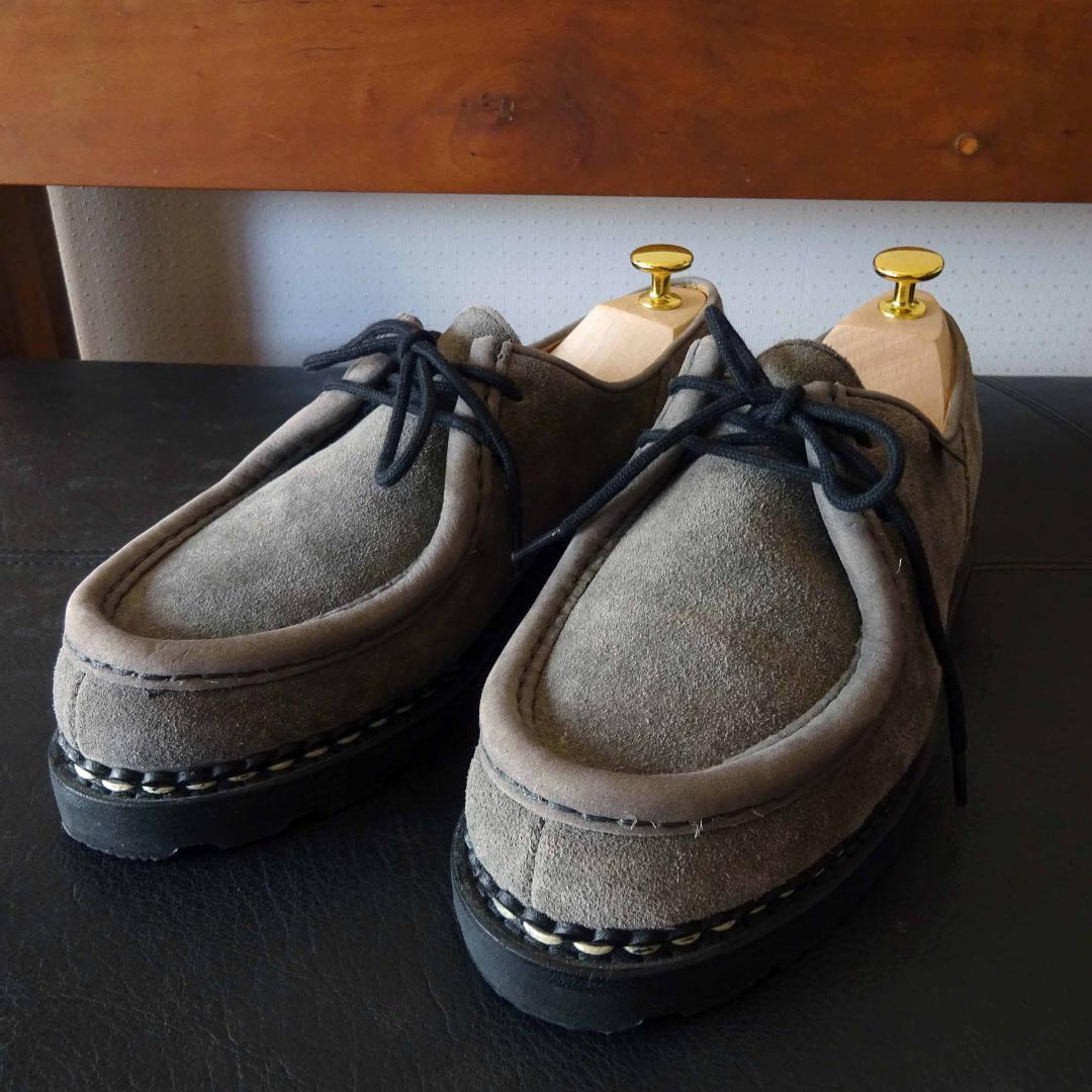 限定 paraboot パラブーツミカエルグレー スウェード スエード39.5