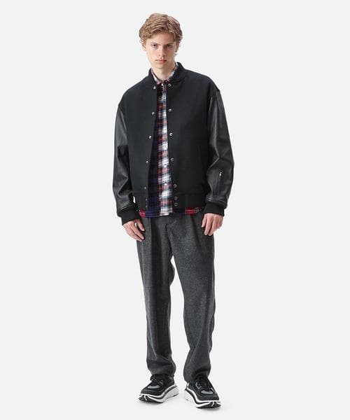 【美品】 SOPHNET. バーシティジャケット ソフネット ブラック 黒