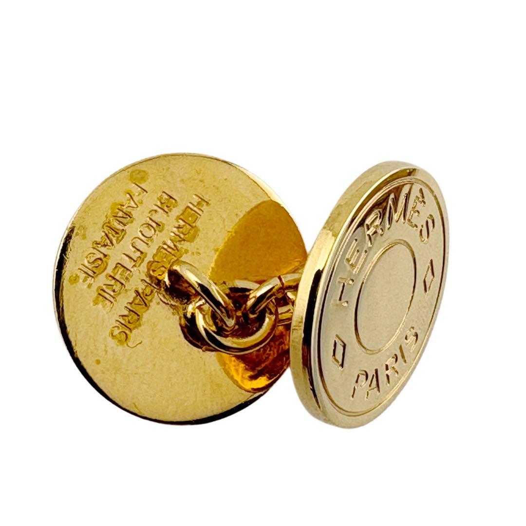 ビックヘッド 美品　HERMES セリエ　カフスリンクス　ゴールド