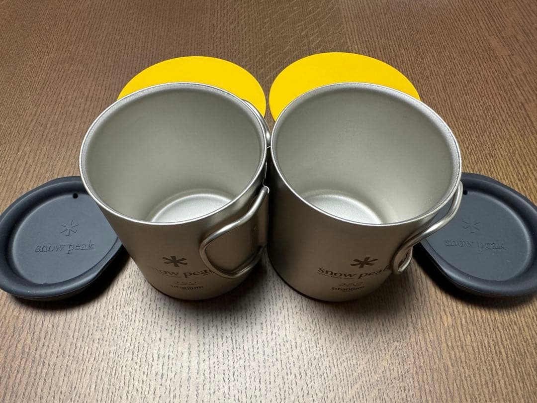 peak チタン ダブルマグカップ 450ml 2個セットなど