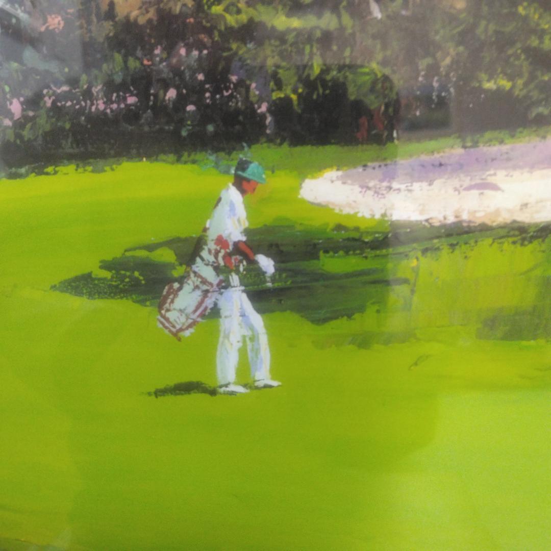 マーク・キング　オーガスタ11番ホール　中古　大判額装アートポスター