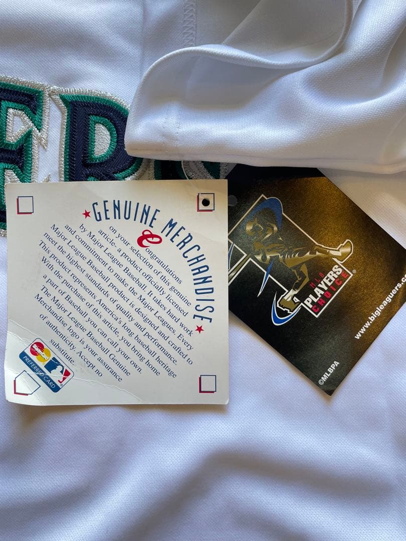 デッドストック マリナーズ　イチロー　ベースボールシャツ　マジェスティック