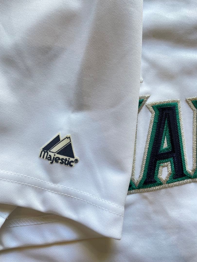 デッドストック マリナーズ　イチロー　ベースボールシャツ　マジェスティック