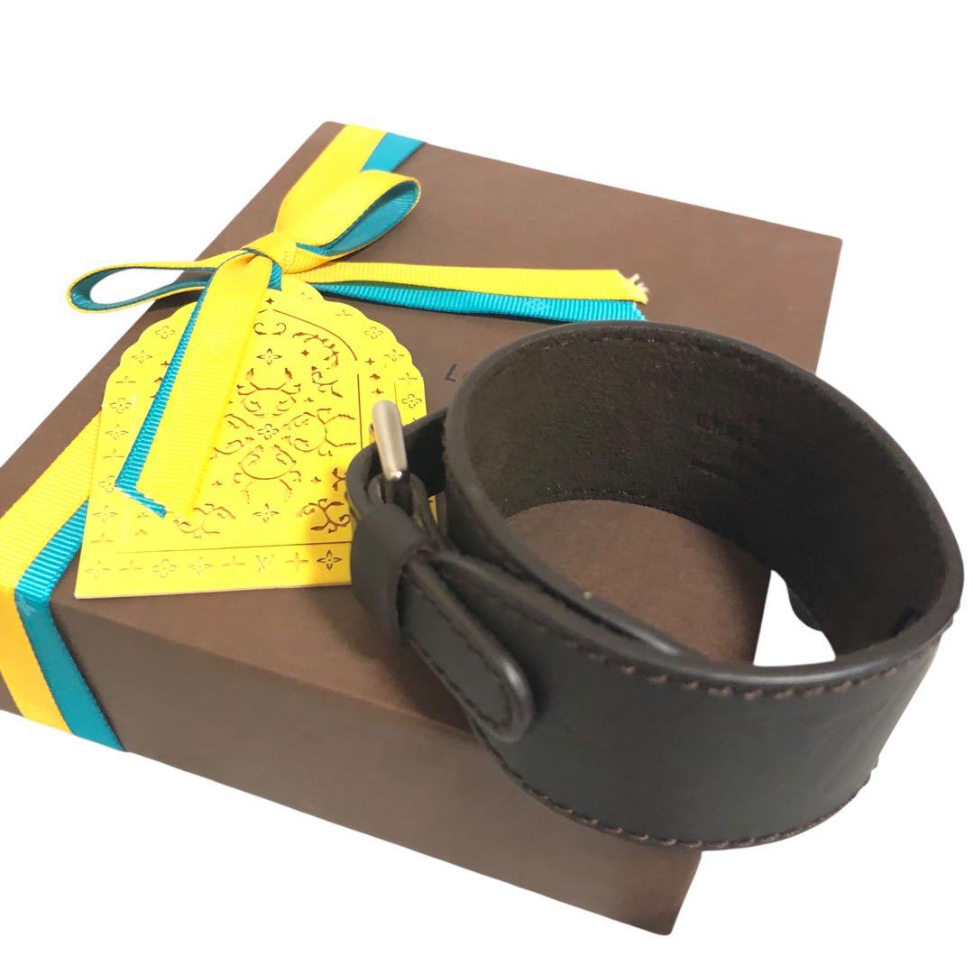 ルイ　ヴィトン　バングル　ブレスレット　茶色　LOUISVUITTON ブラウン