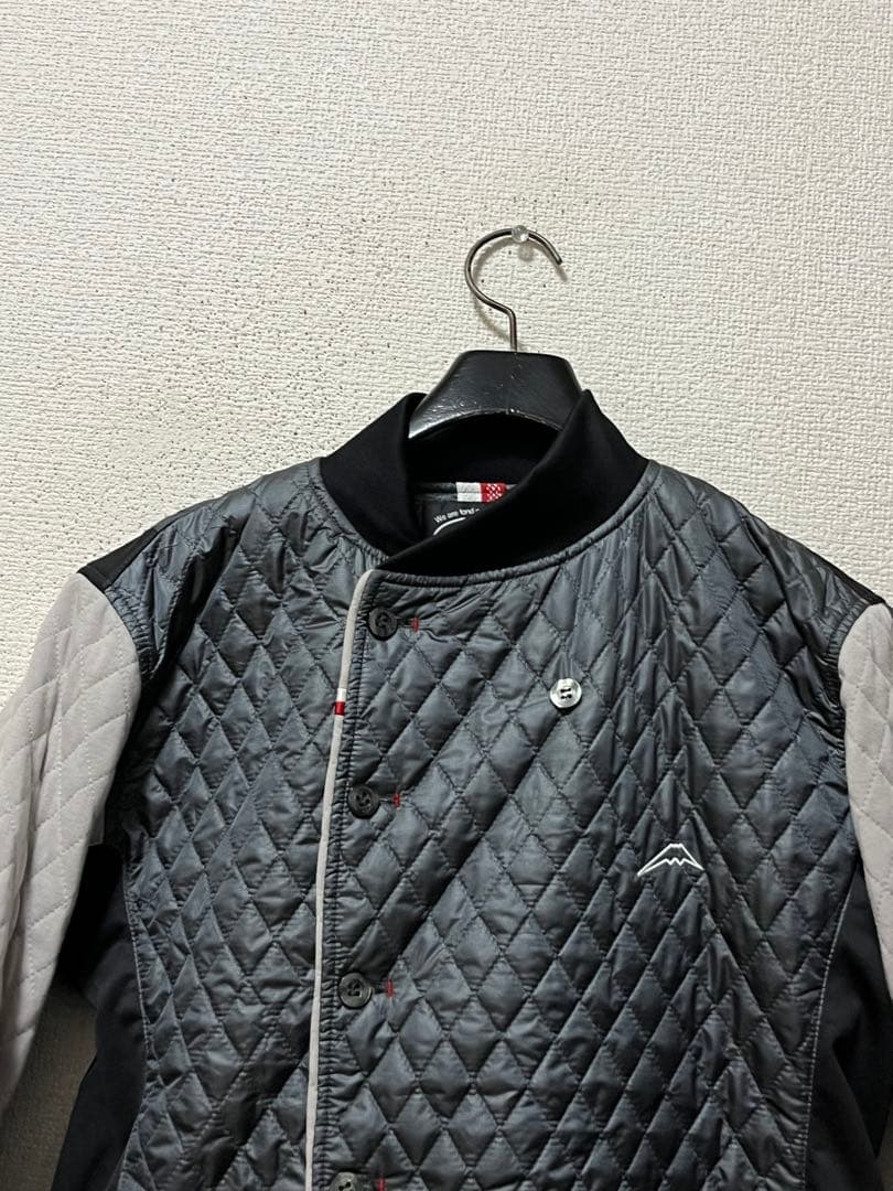 クシタニ K-1869 キルティングインナージャケット /M グレー×ブラック