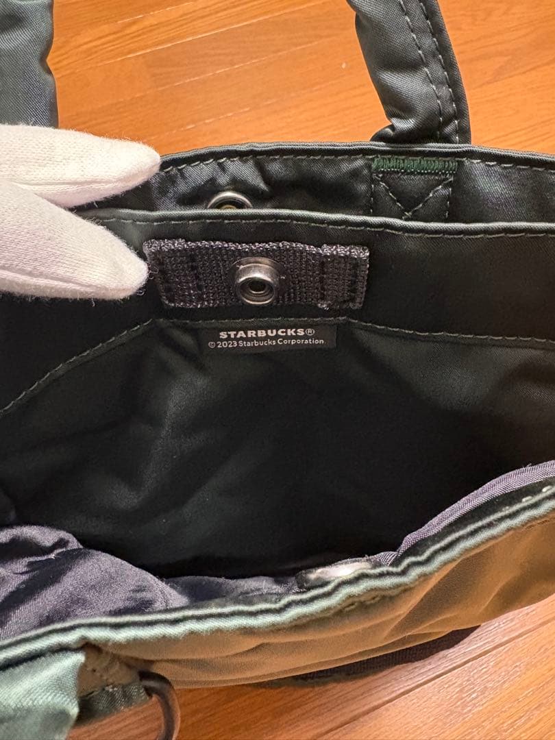 PORTER スターバックス コラボ ショルダーバッグ ダークグリーン