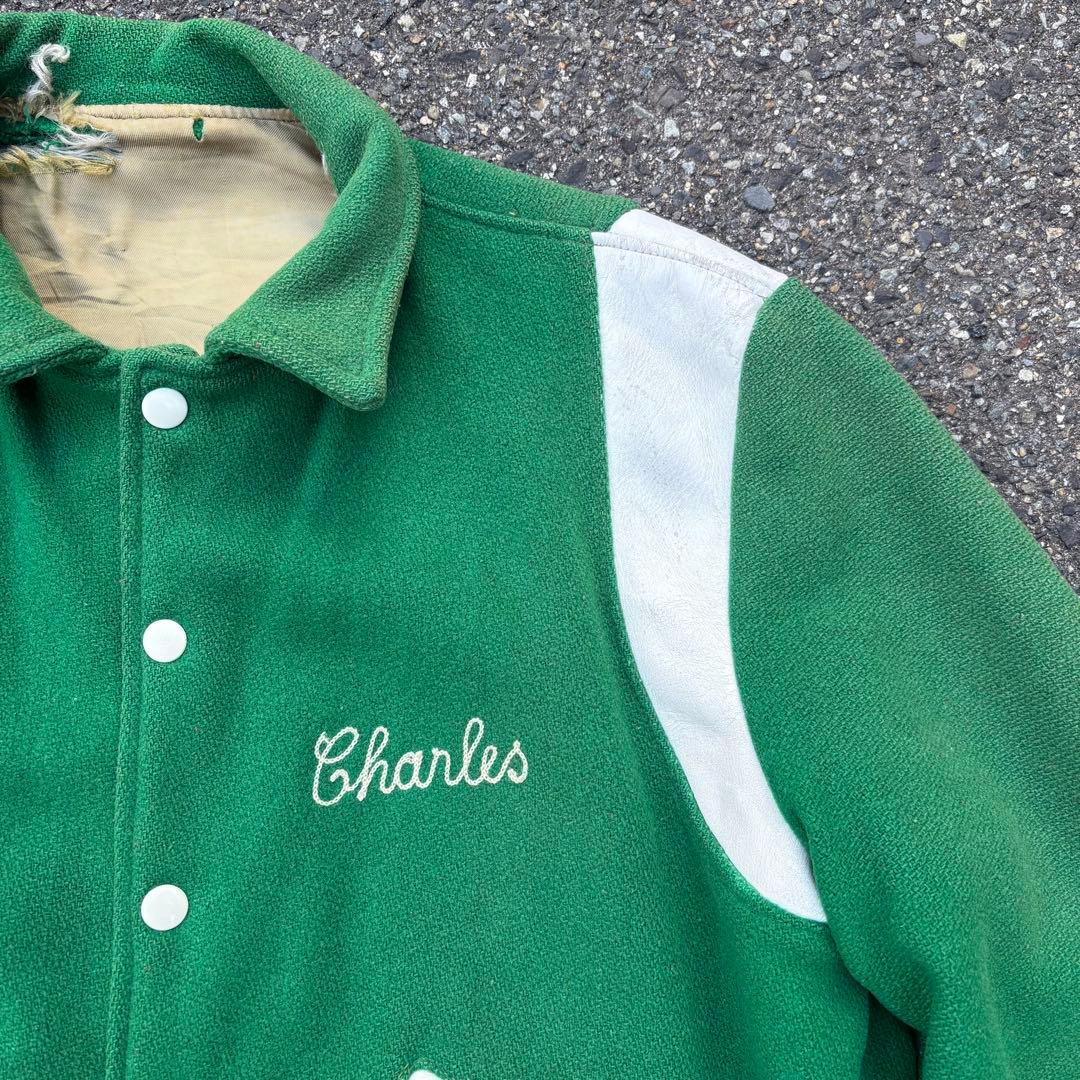 ば*ん様 60s スタジャン vintage USA製 刺繍