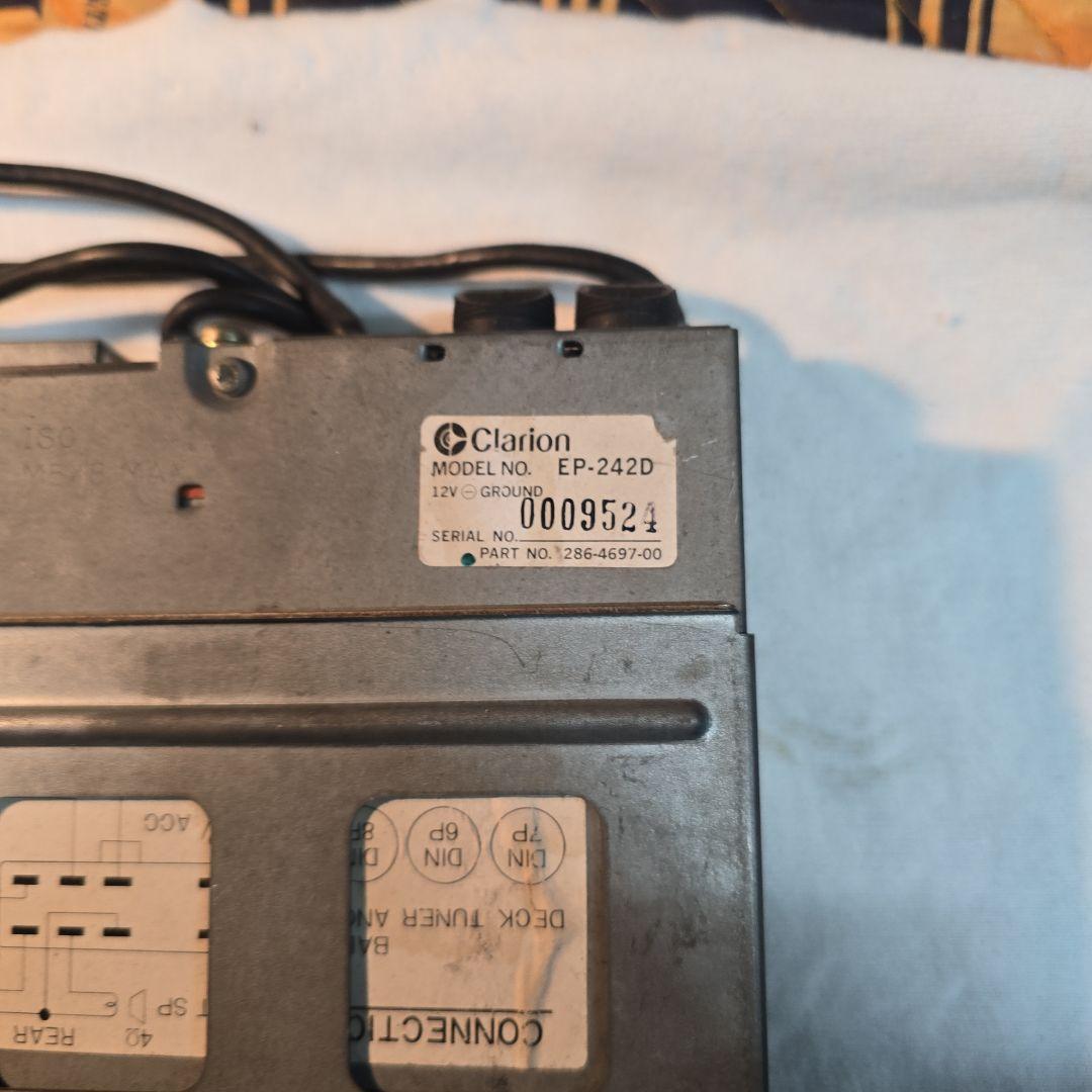 Clarion EP-242D DR30 スカイライン　純正オーディオ　ジャンク