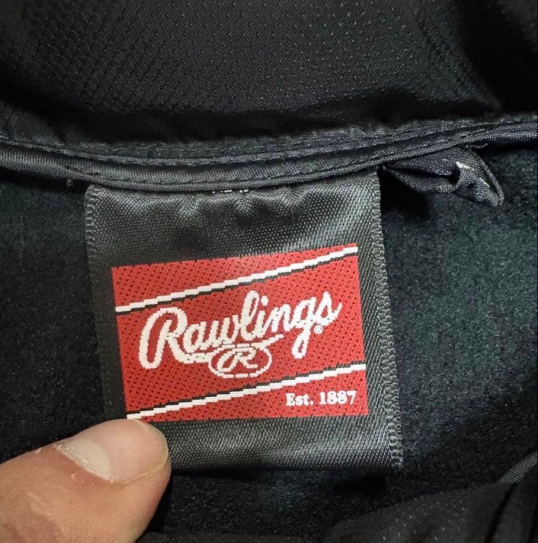 Rawlings 黒 ダウンジャケット【2XO】 モックネック ダウン ジャケット