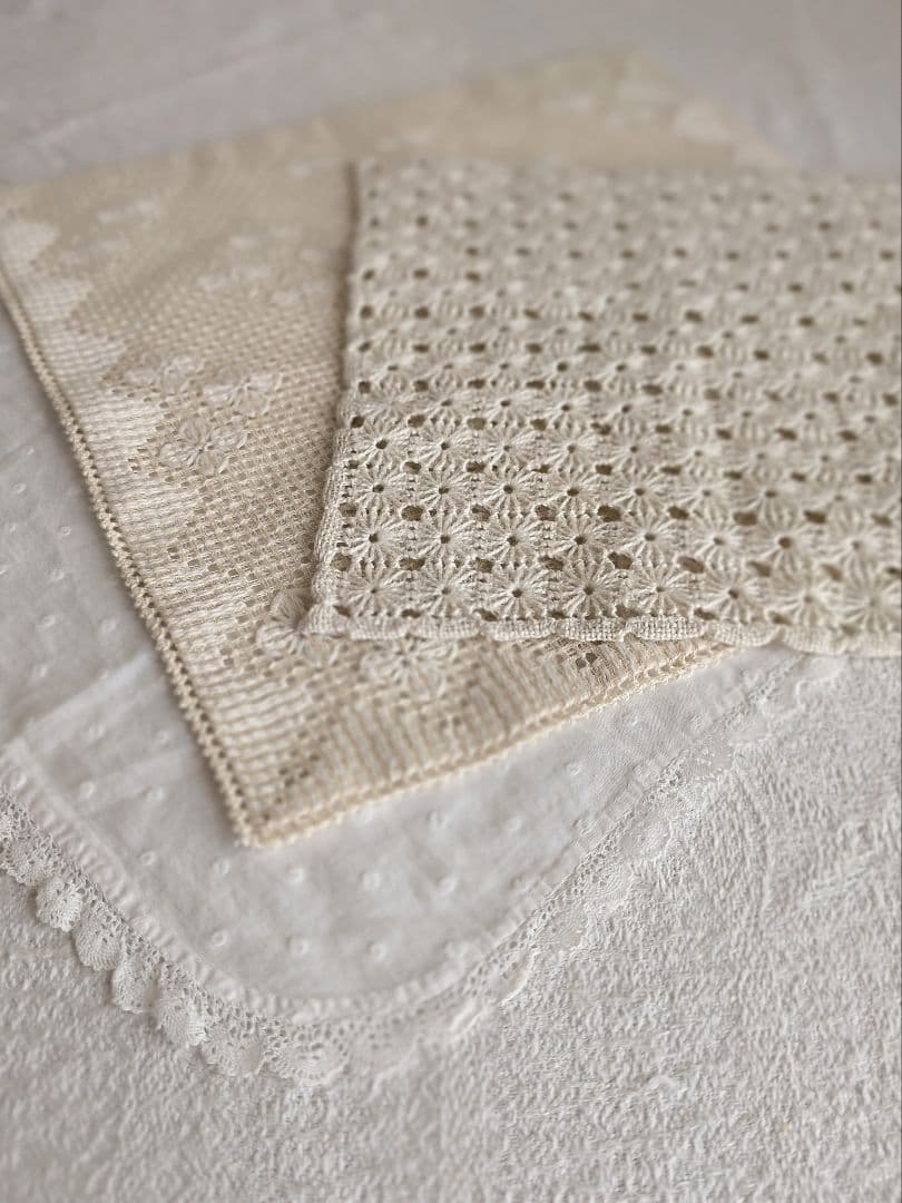 【ma さま】vintage cloth ❀ お花畑のような スクエアマット