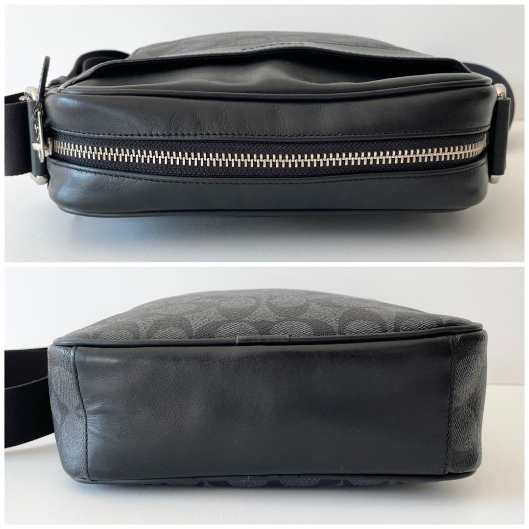 【極美品】COACH メンズ ショルダーバッグ ヘリテージ フライトバッグ