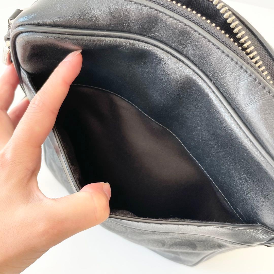 【極美品】COACH メンズ ショルダーバッグ ヘリテージ フライトバッグ