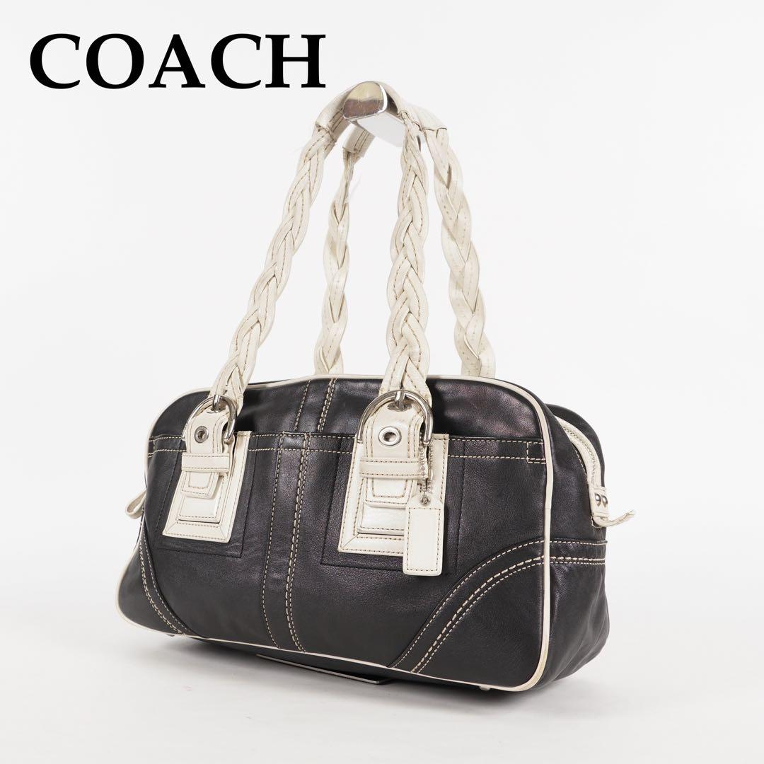 COACH Leather Mini Boston Bag y2k - メルカリ