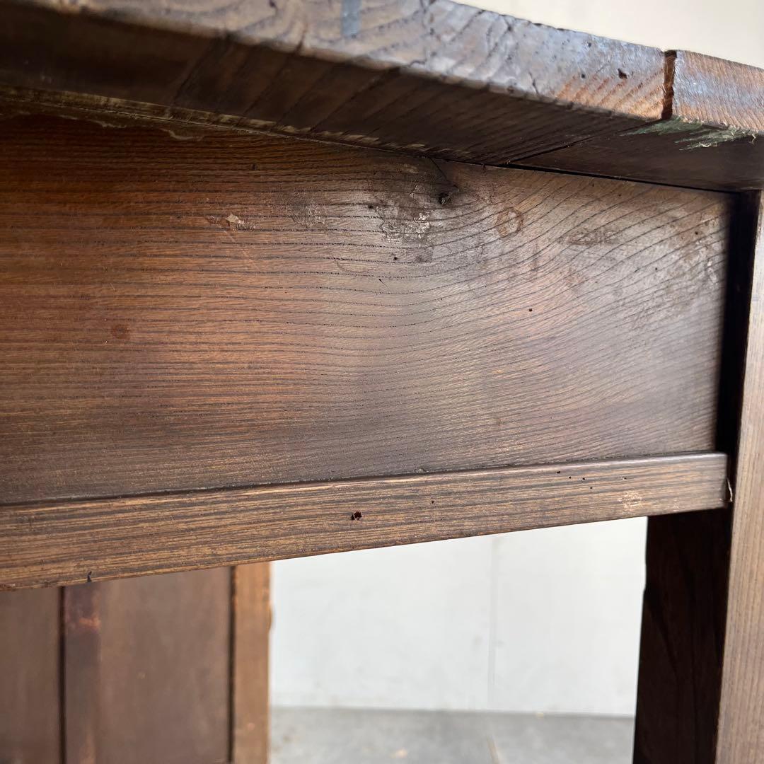 アンティーク 片袖机 デスク テーブル 昭和レトロ z483